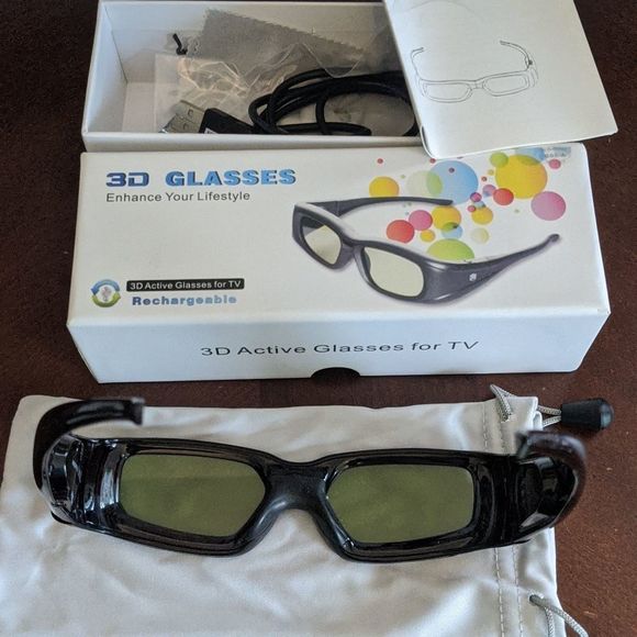 3D Glasses For TV, Rechargeable - Picture 3 of 6
